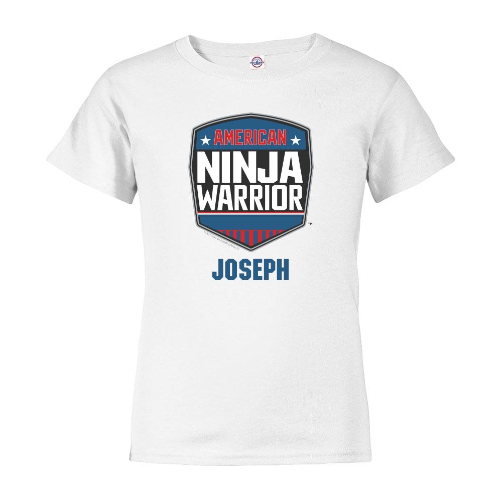GIFT SUBSCRIPTION - Personalized American Ninja Warrior Logo Kids Short Sleeve T-Shirt