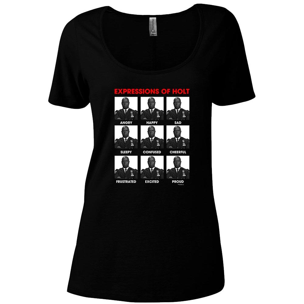 Brooklyn Nine-Nine Expressions of Holt Women's Relaxed Scoop Neck T-Shirt