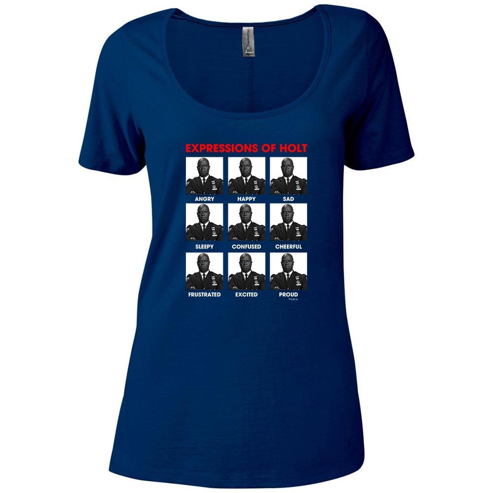Brooklyn Nine-Nine Expressions of Holt Women's Relaxed Scoop Neck T-Shirt