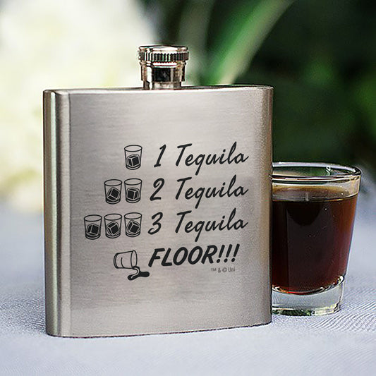 Brooklyn Nine-Nine Captain Holt's 1 2 3 Tequila Stainless Steel Flask