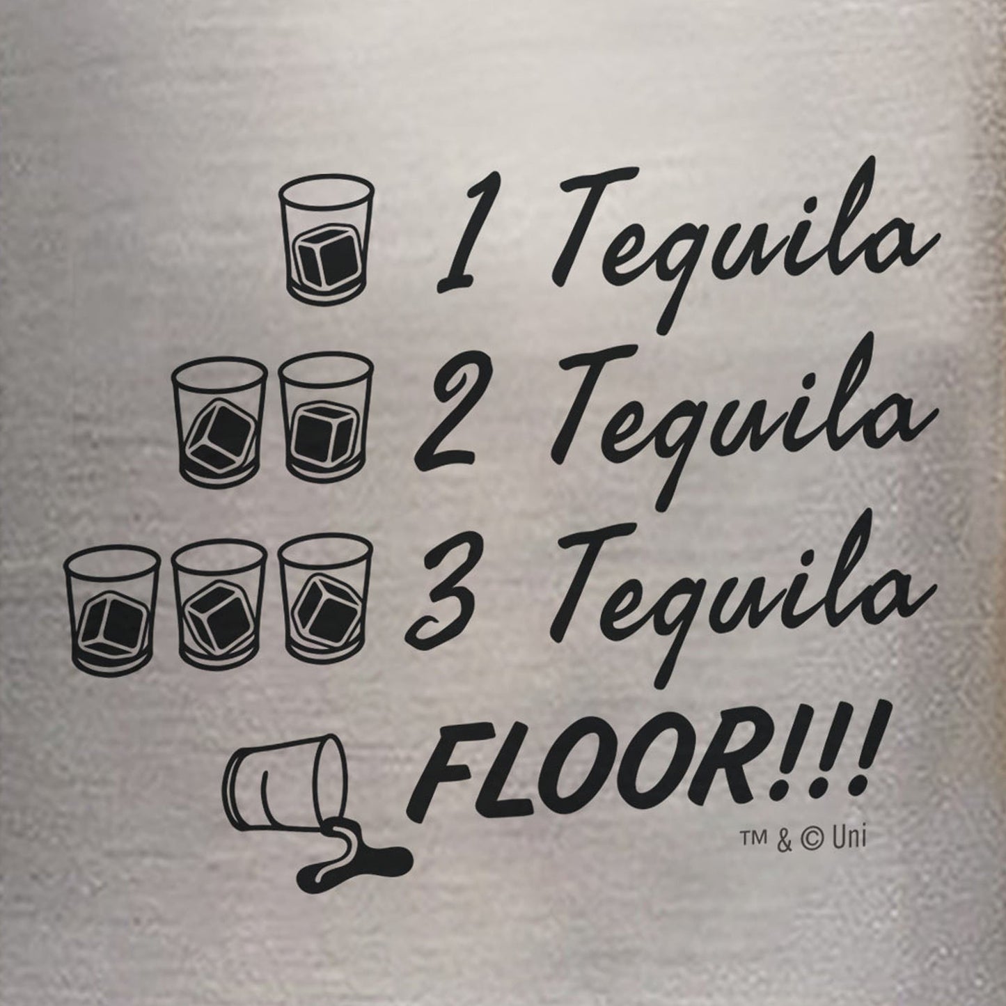 Brooklyn Nine-Nine Captain Holt's 1 2 3 Tequila Stainless Steel Flask