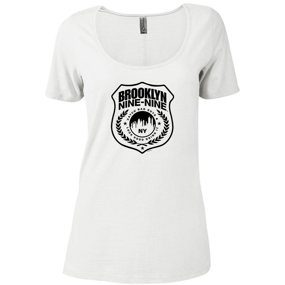 Brooklyn Nine-Nine Badge Women's Relaxed Scoop Neck T-Shirt