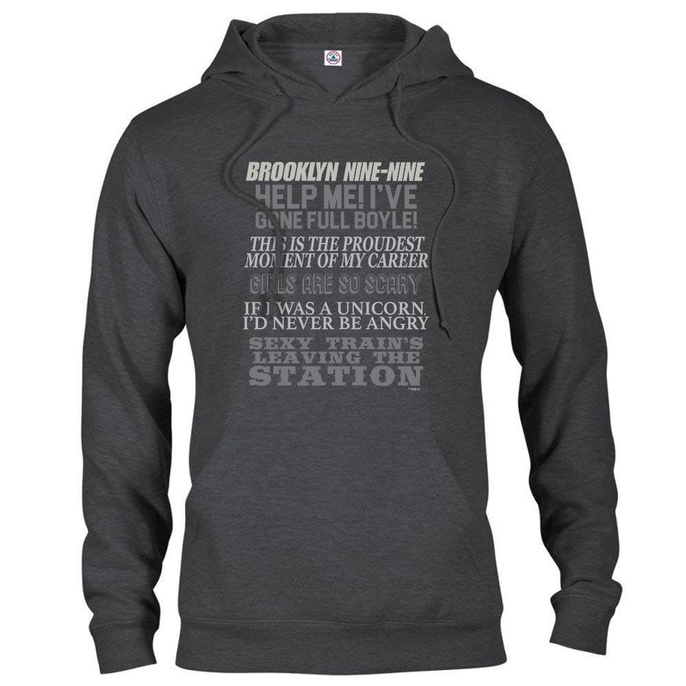 Brooklyn Nine-Nine Charles Boyle Quote Mash-up Hooded Sweatshirt