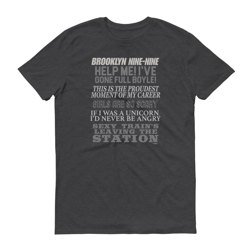 Brooklyn Nine-Nine Charles Boyle Quote Mash-up Men's Short Sleeve T-Shirt