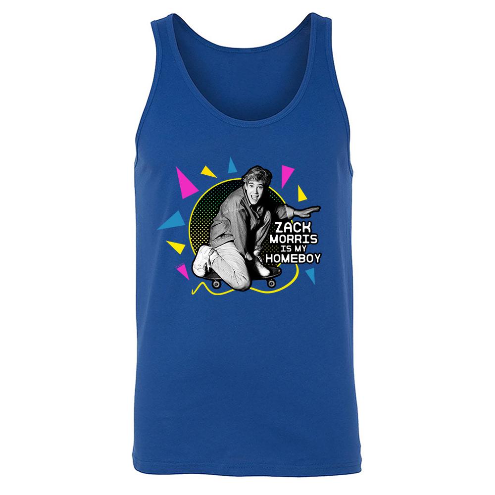 Saved By The Bell Zack Morris is my Homeboy Unisex Tank Top