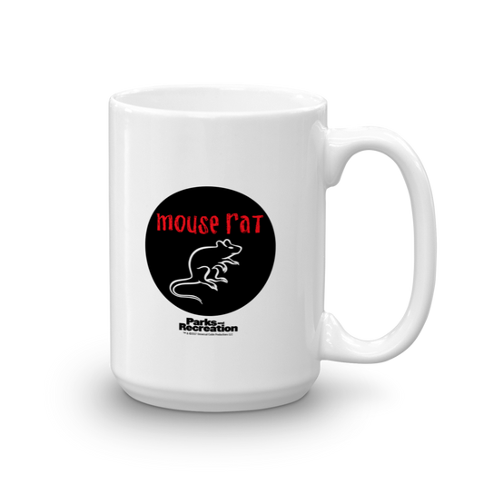 Parks and Recreation Mouse Rat White Mug