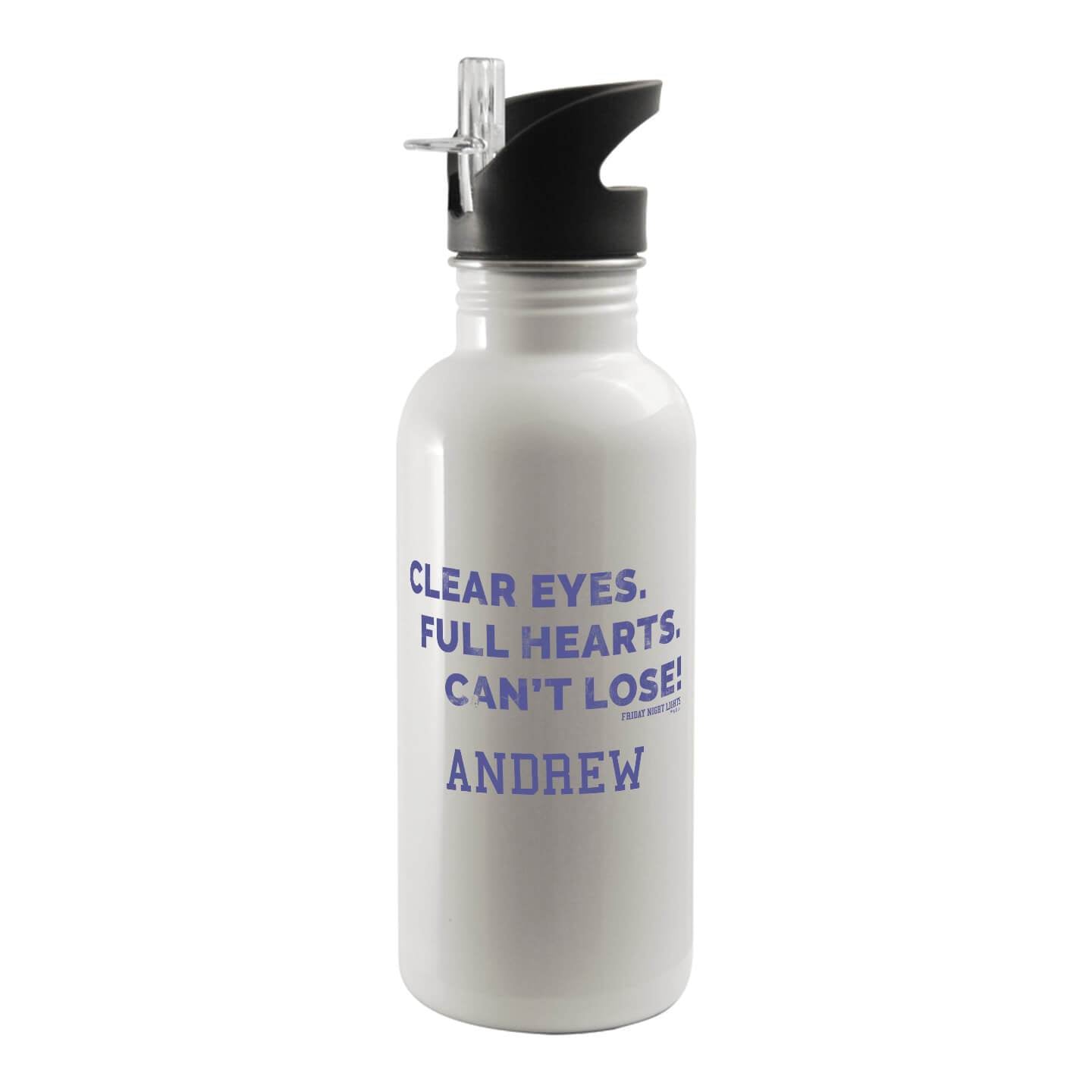 Personalized Friday Night Lights Clear Eyes Water Bottle