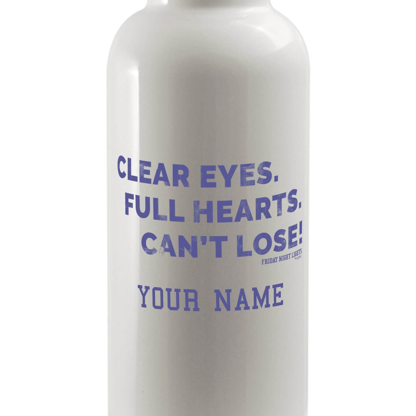 Personalized Friday Night Lights Clear Eyes Water Bottle