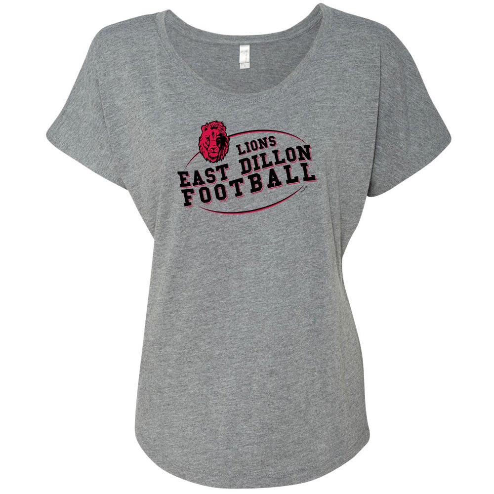 Friday Night Lights Lion East Football Women's Tri-Blend Dolman T-Shirt