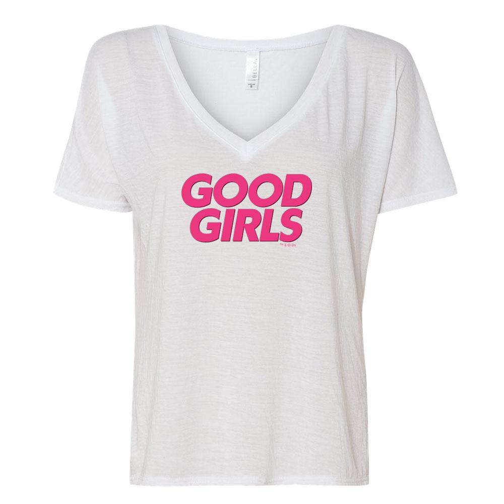 Good Girls Logo Women's Relaxed V-Neck T-Shirt