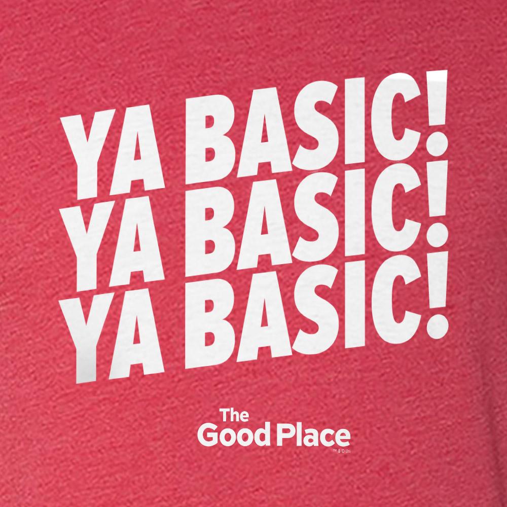 The Good Place Ya Basic X3 Men's Tri-Blend Short Sleeve T-Shirt