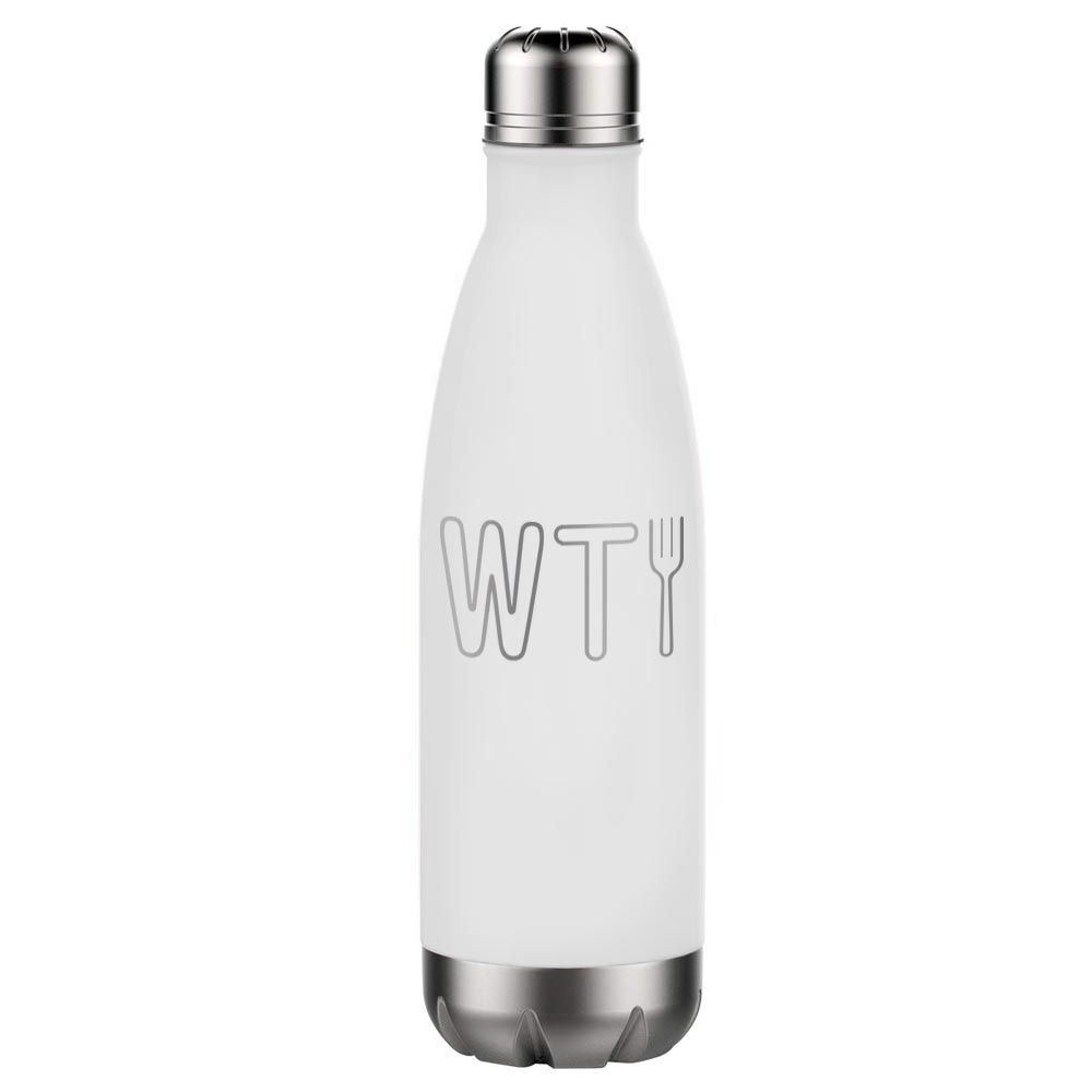 The Good Place WTFork 17 oz Stainless Steel Slim Water Bottle