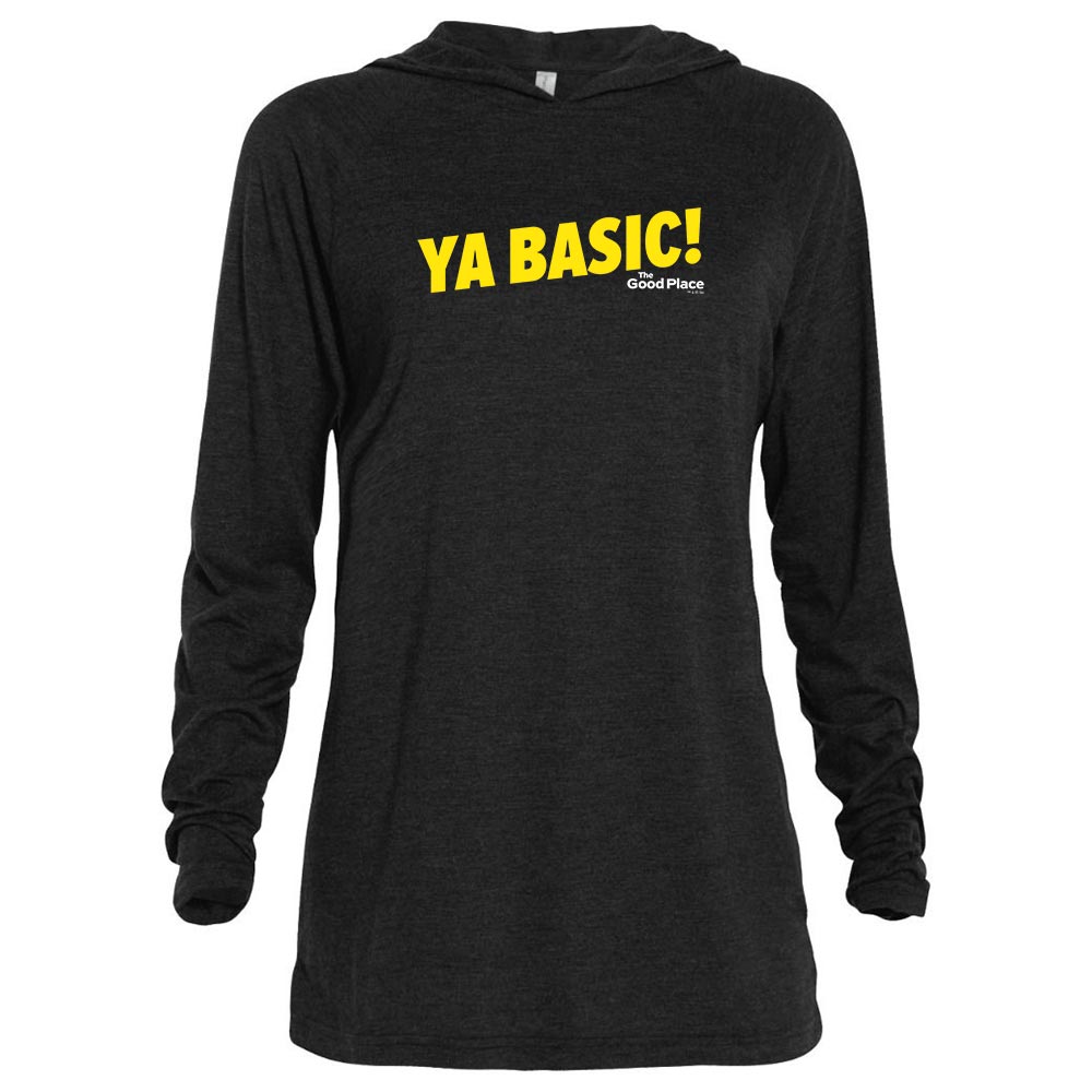 The Good Place Ya Basic Tri-blend Raglan Hoodie