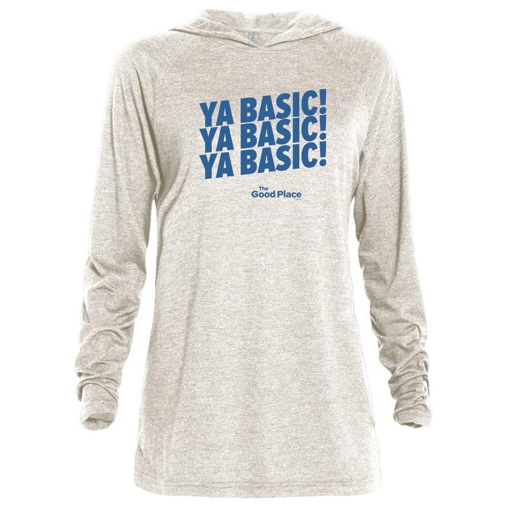 The Good Place Ya Basic X3 Tri-blend Raglan Hoodie