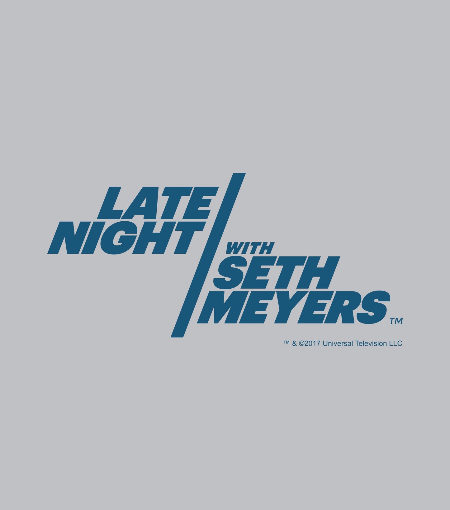 Late Night With Seth Meyers Men's Logo Short Sleeve T-Shirt