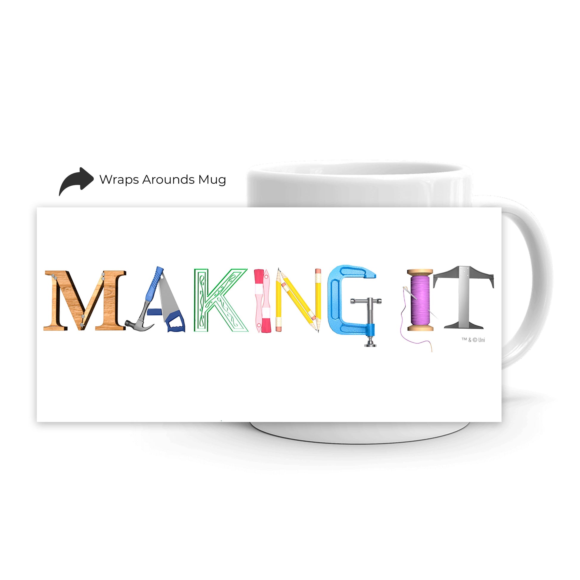 Making It Color Logo White Mug
