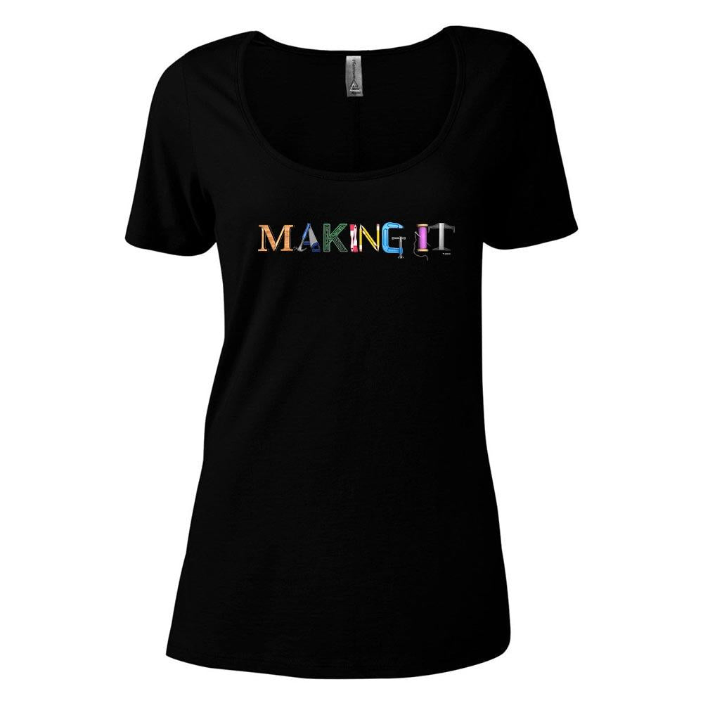Making It Color Logo Women's Relaxed Scoop Neck T-Shirt
