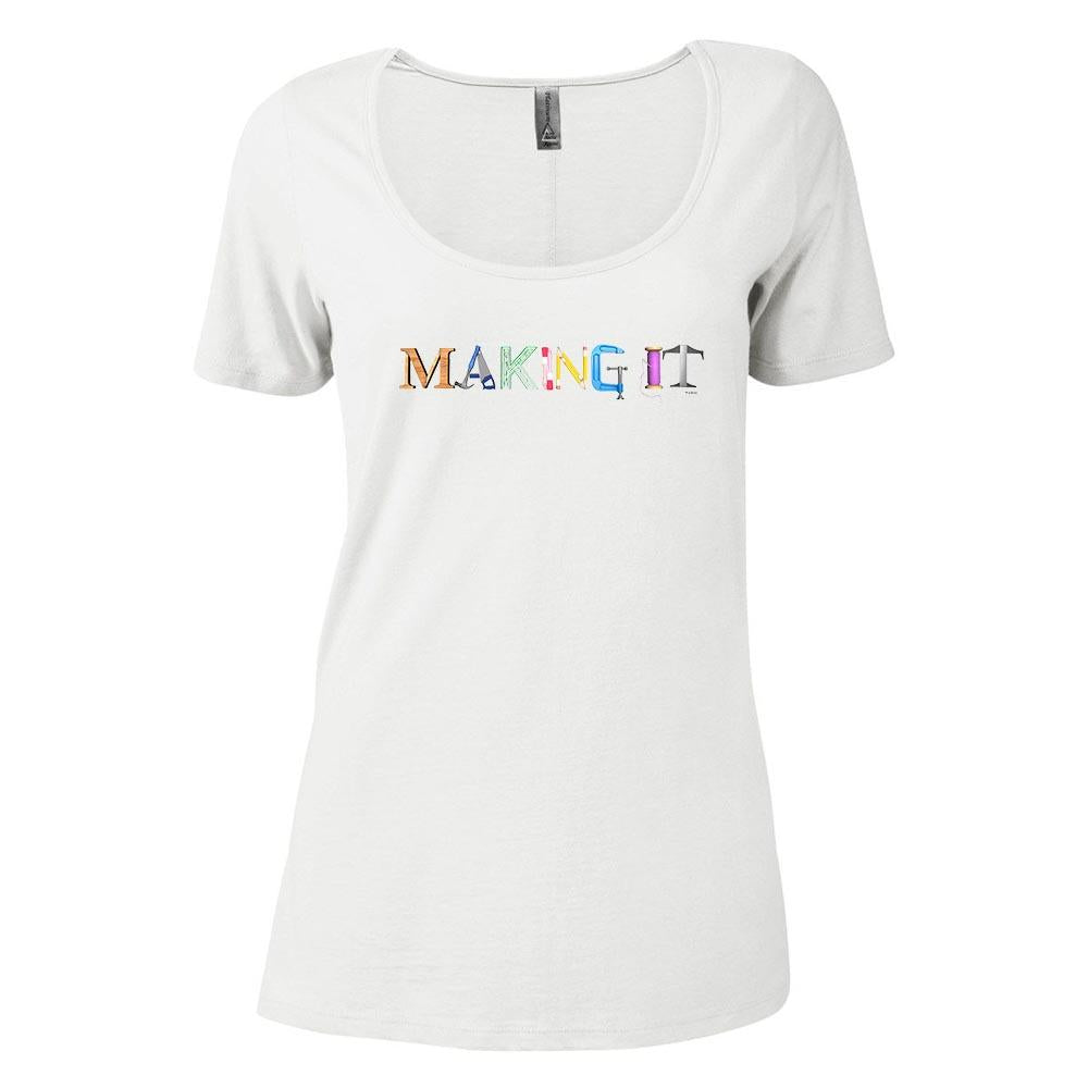 Making It Color Logo Women's Relaxed Scoop Neck T-Shirt