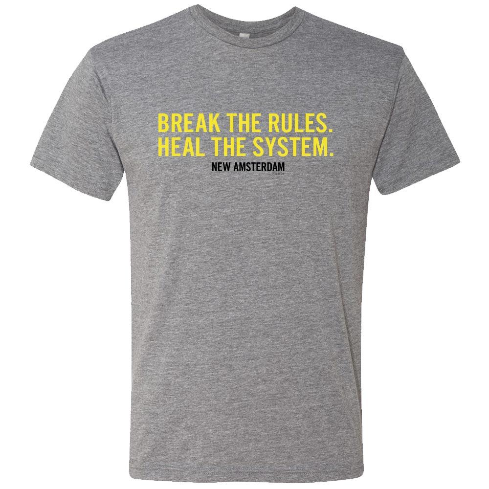 New Amsterdam Break the Rules Men's Tri-Blend Short Sleeve T-Shirt