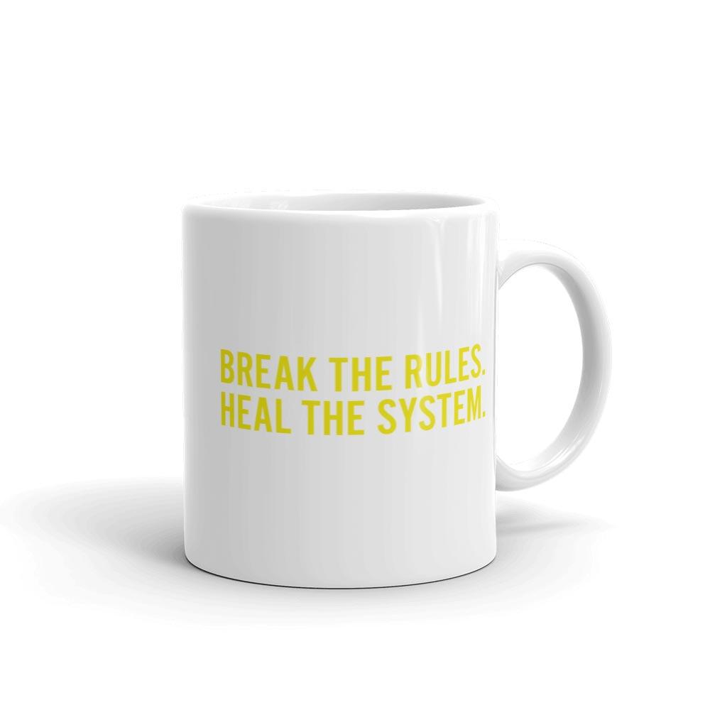 New Amsterdam Break the Rules White Mug