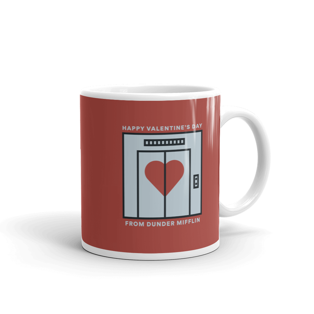 The Office Dunder Mifflin Valentine's Day White Mug