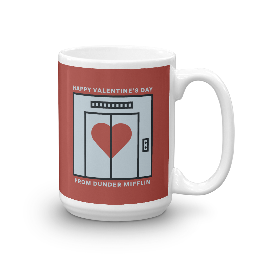 The Office Dunder Mifflin Valentine's Day White Mug