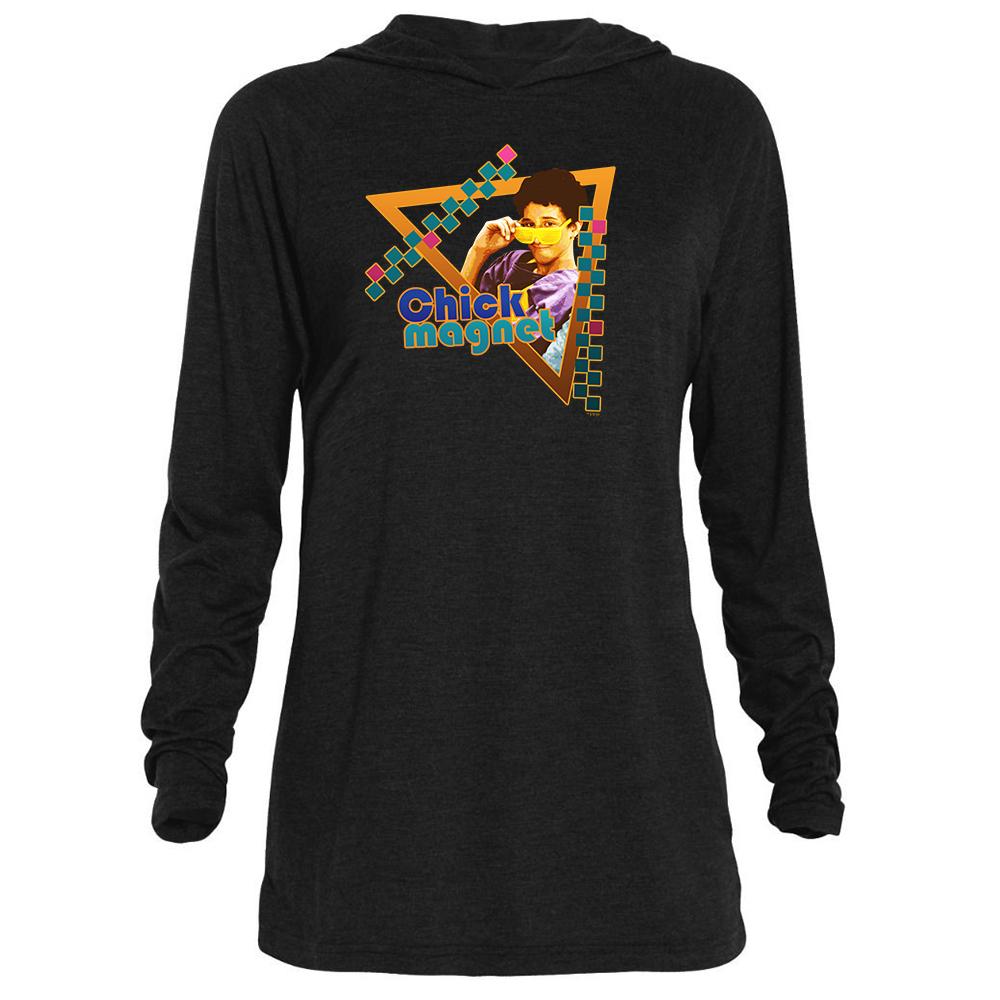 Saved By The Bell Chick Magnet Tri-Blend Raglan Hoodie