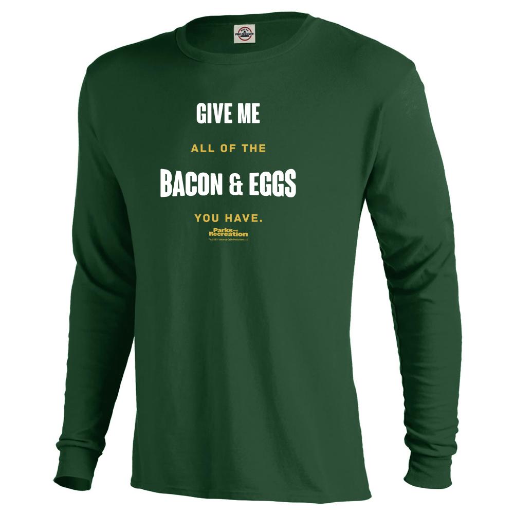 Parks and Recreation Bacon and Eggs Men's Long Sleeve T-Shirt