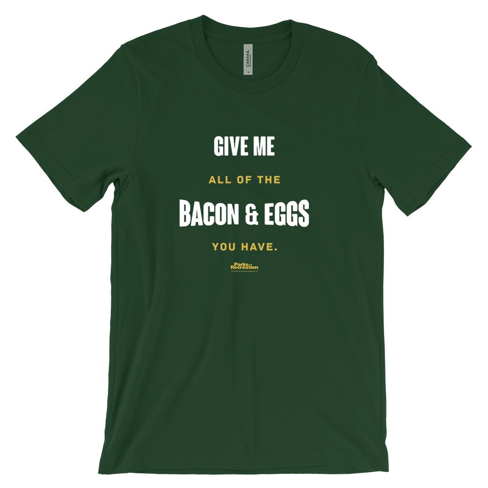 Parks And Recreation Bacon and Eggs Men's Short Sleeve T-Shirt