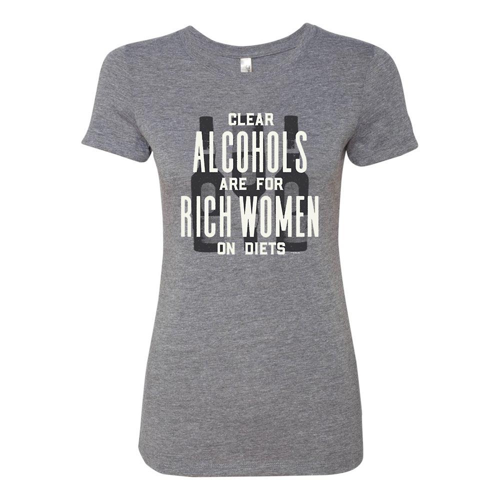 Parks and Recreation Ron Swanson Clear Alcohols Women's Tri-Blend Short Sleeve T-Shirt