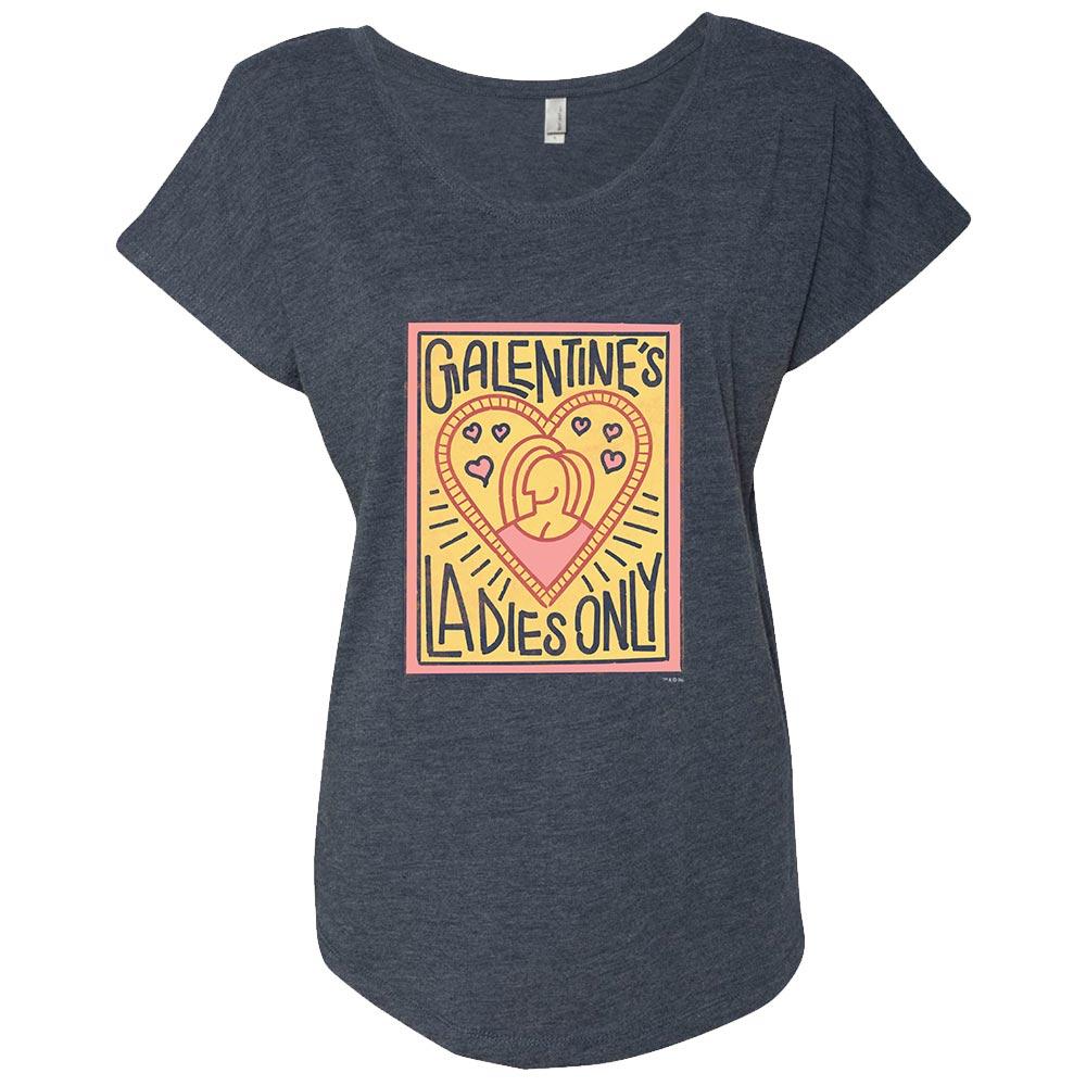 Parks and Recreation Galentine's Ladies Only Women's Tri-Blend T-Shirt