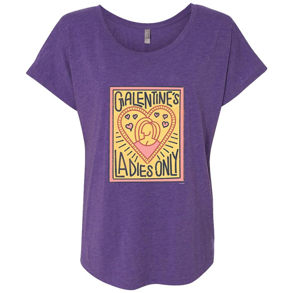 Parks and Recreation Galentine's Ladies Only Women's Tri-Blend T-Shirt