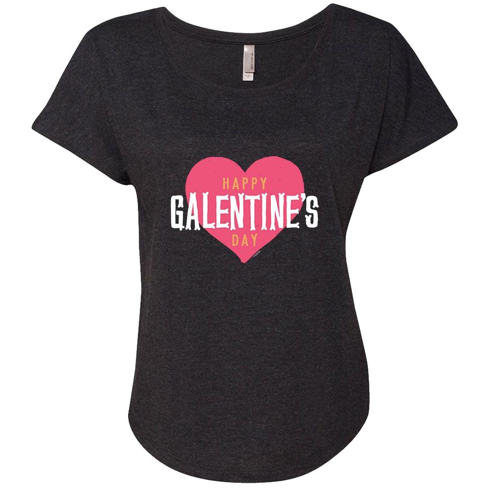 Parks and Recreation Happy Galentine's Day Women's Tri-Blend Dolman T-Shirt