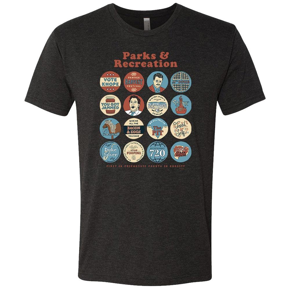 Parks and Recreation Quote Mash-Up Men's Tri-Blend Short Sleeve T-Shirt