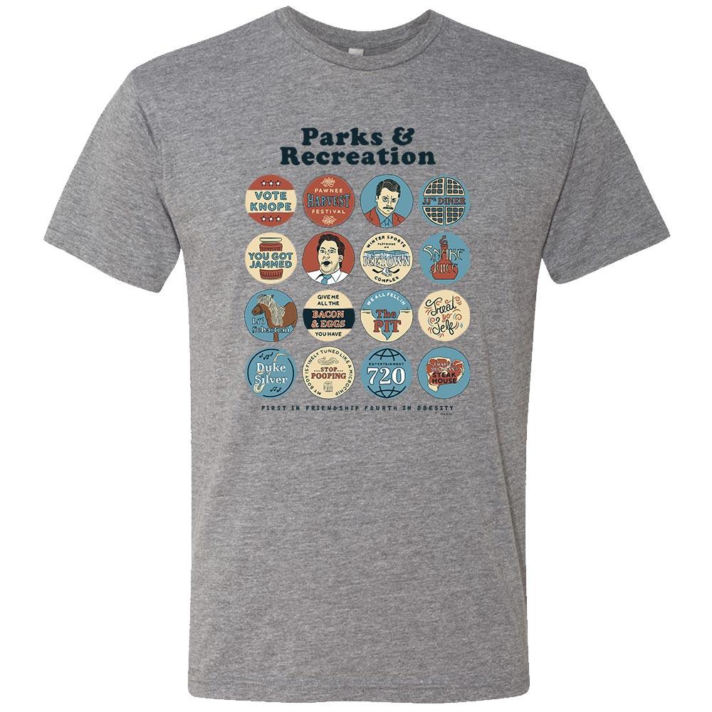 Parks and Recreation Quote Mash-Up Men's Tri-Blend Short Sleeve T-Shirt