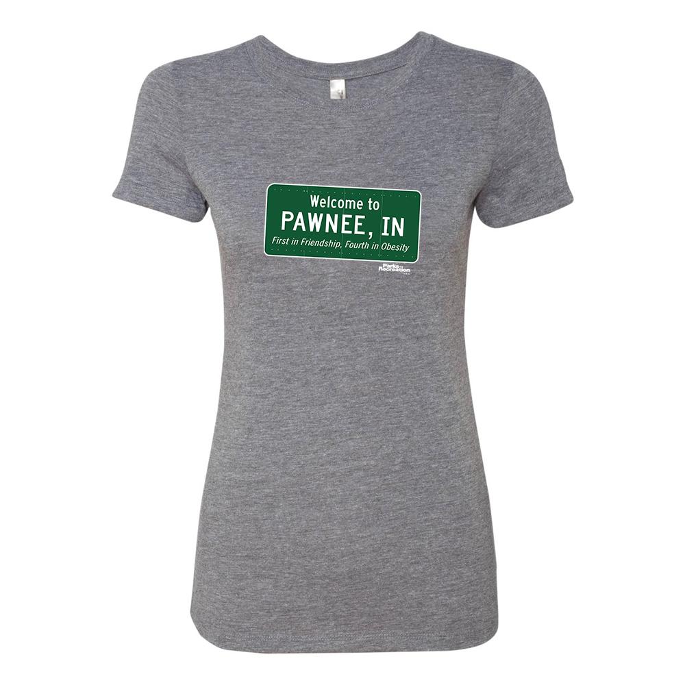 Parks and Recreation Pawnee Sign Women's Tri-Blend Short Sleeve T-Shirt