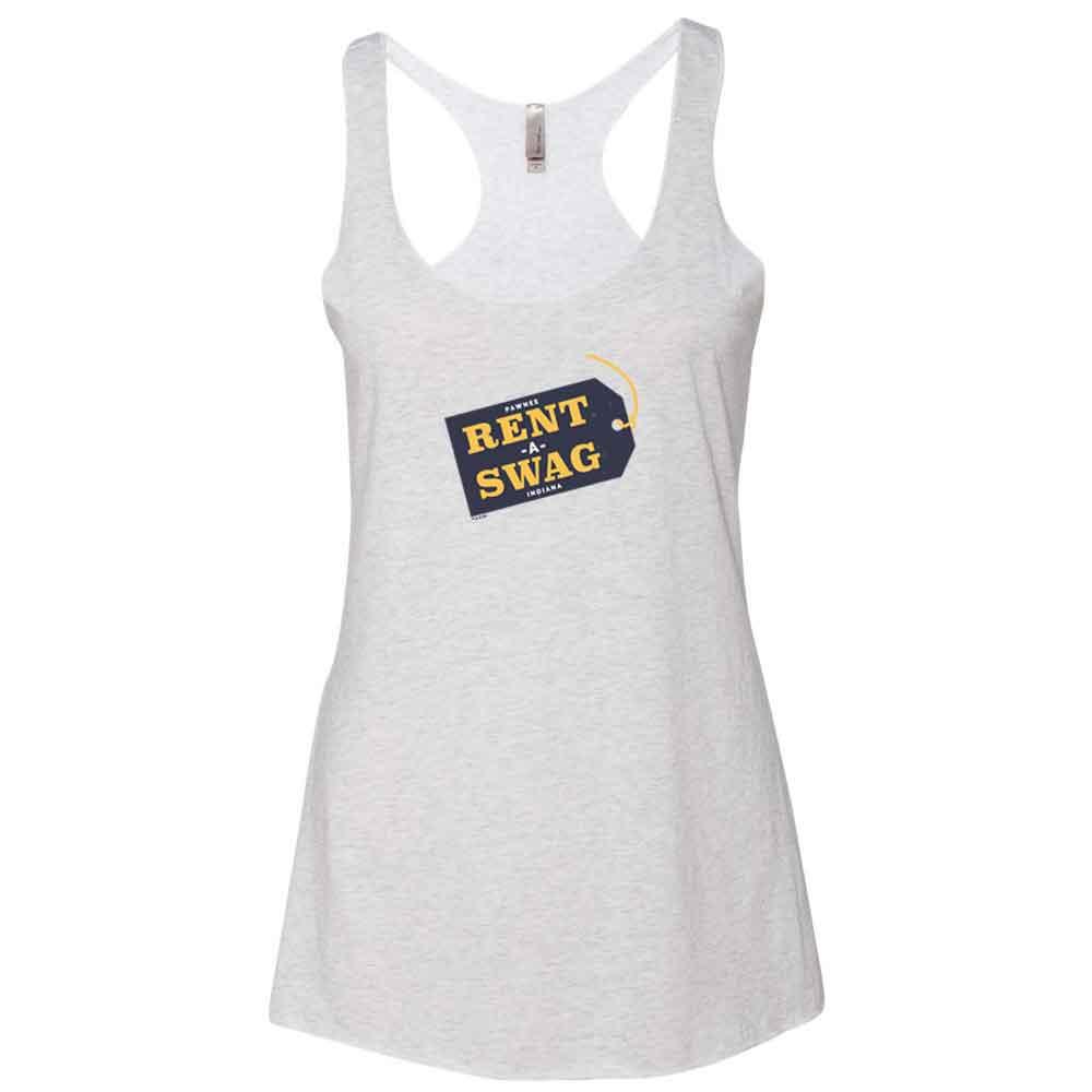 Parks and Recreation Rent-A-Swag Women's Tri-blend Racerback Tank Top