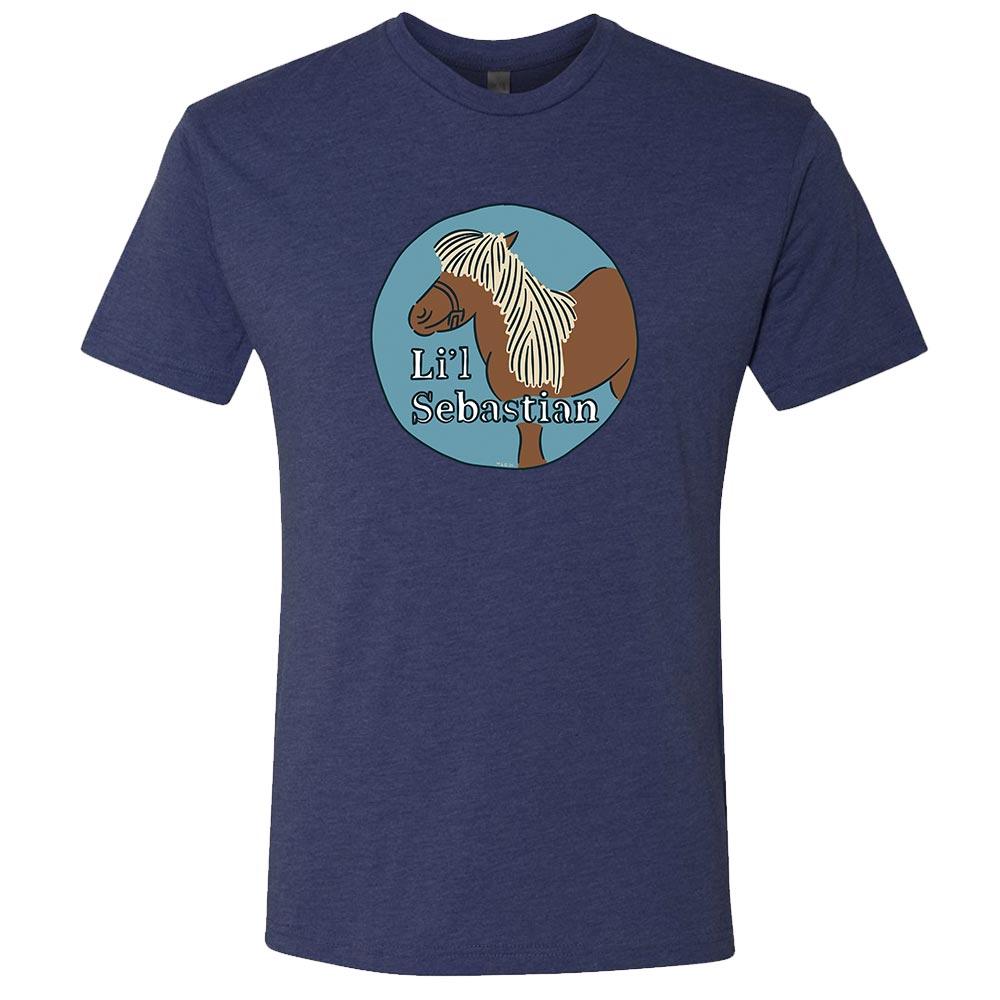 Parks and Recreation Li'l Sebastian Caricature Men's Tri-Blend Short Sleeve T-Shirt