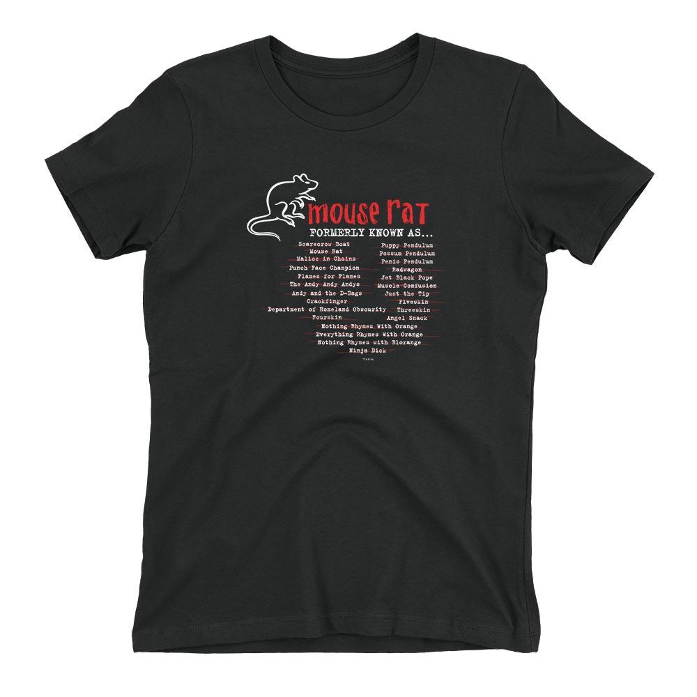 Parks and Recreation Mouse Rat Formerly Known As Women's Short Sleeve T-Shirt