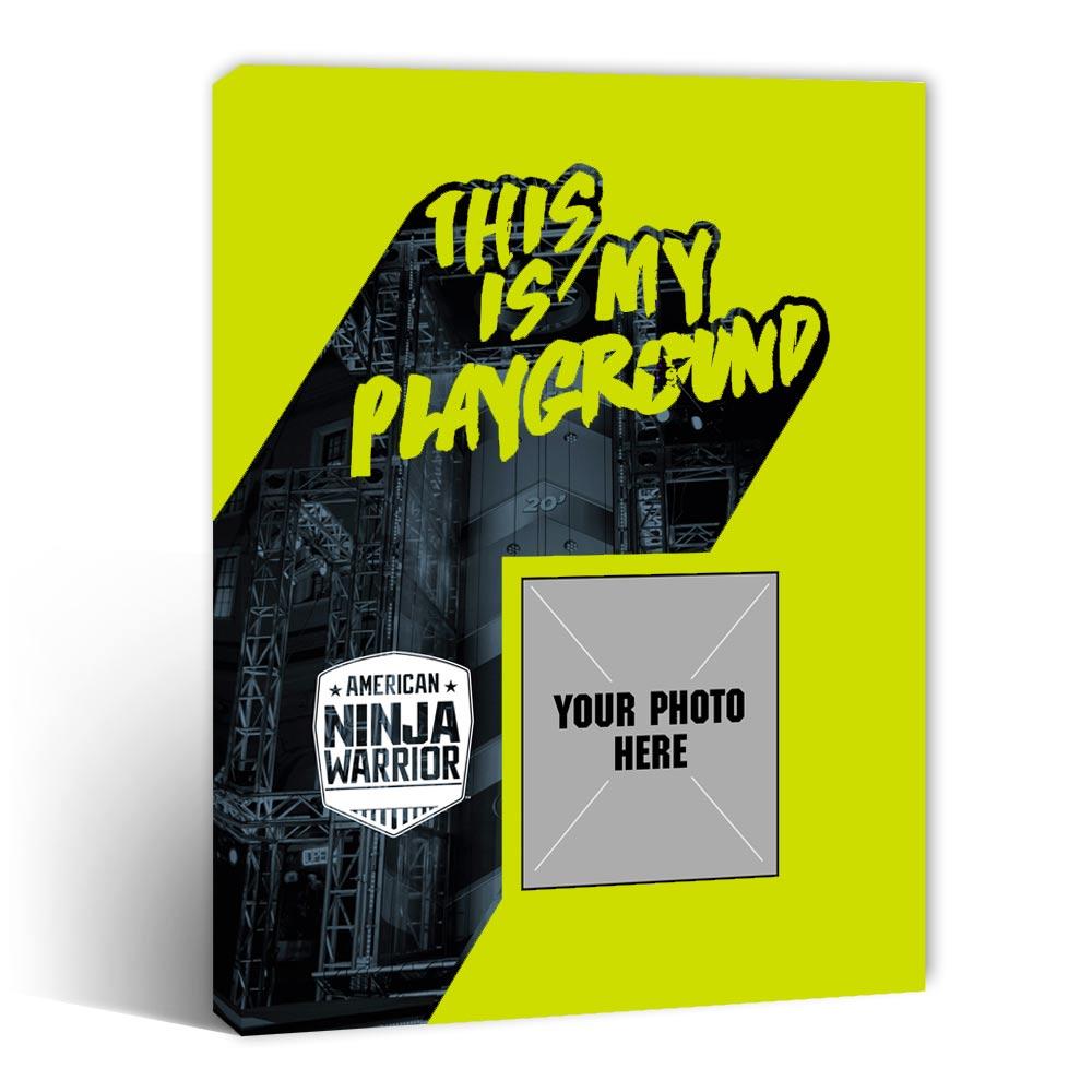 Personalized American Ninja Warrior This is My Playground Canvas - 16X20