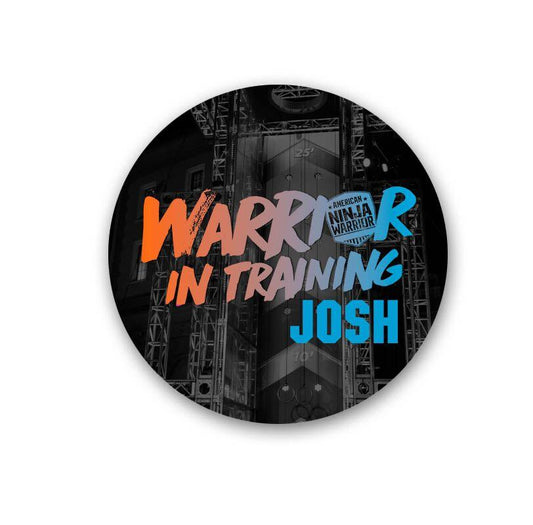 Personalized American Ninja Warrior In Training Sticker - 96 Pack