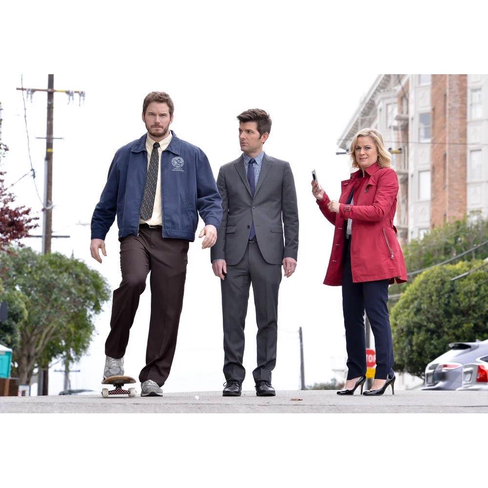 Parks and Recreation Lightweight Zip Up Hooded Sweatshirt