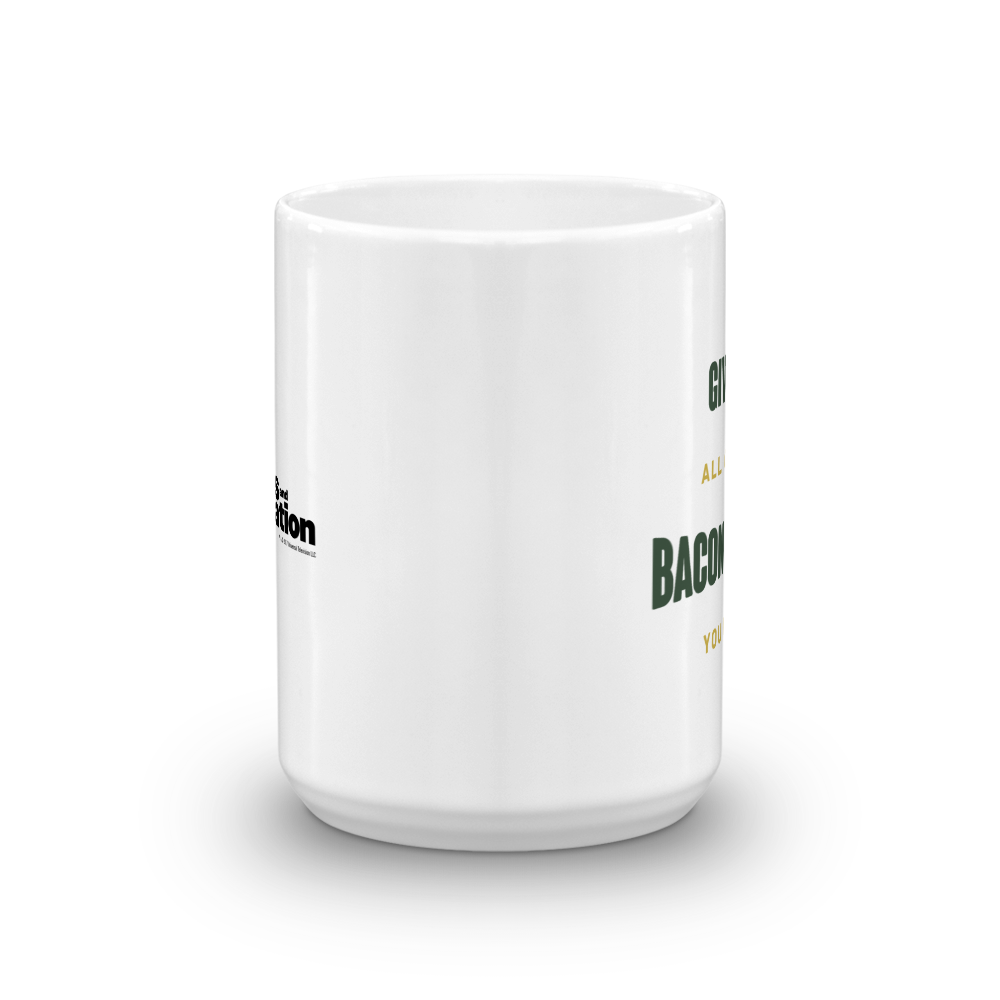 Parks and Recreation Bacon and Eggs White Mug