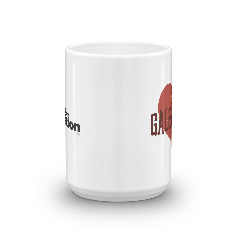 Parks and Recreation Happy Galentine's Day White Mug