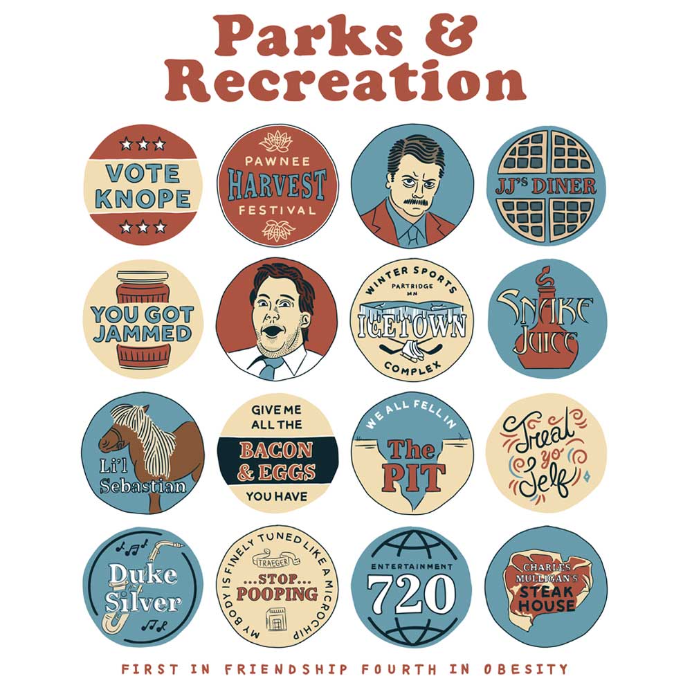 Parks and Recreation Quote Mash-Up Sherpa Blanket
