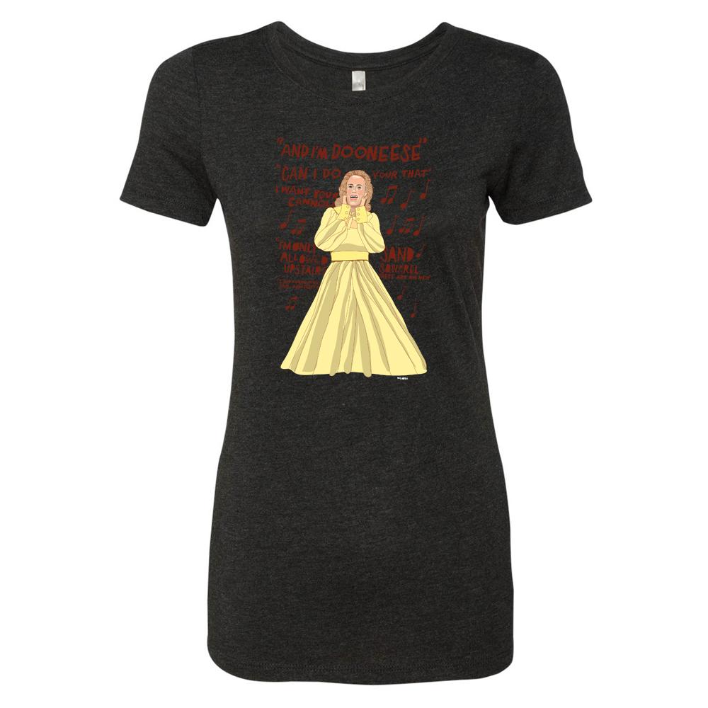 Saturday Night Live Dooneese Women's Tri-Blend Short Sleeve T-Shirt