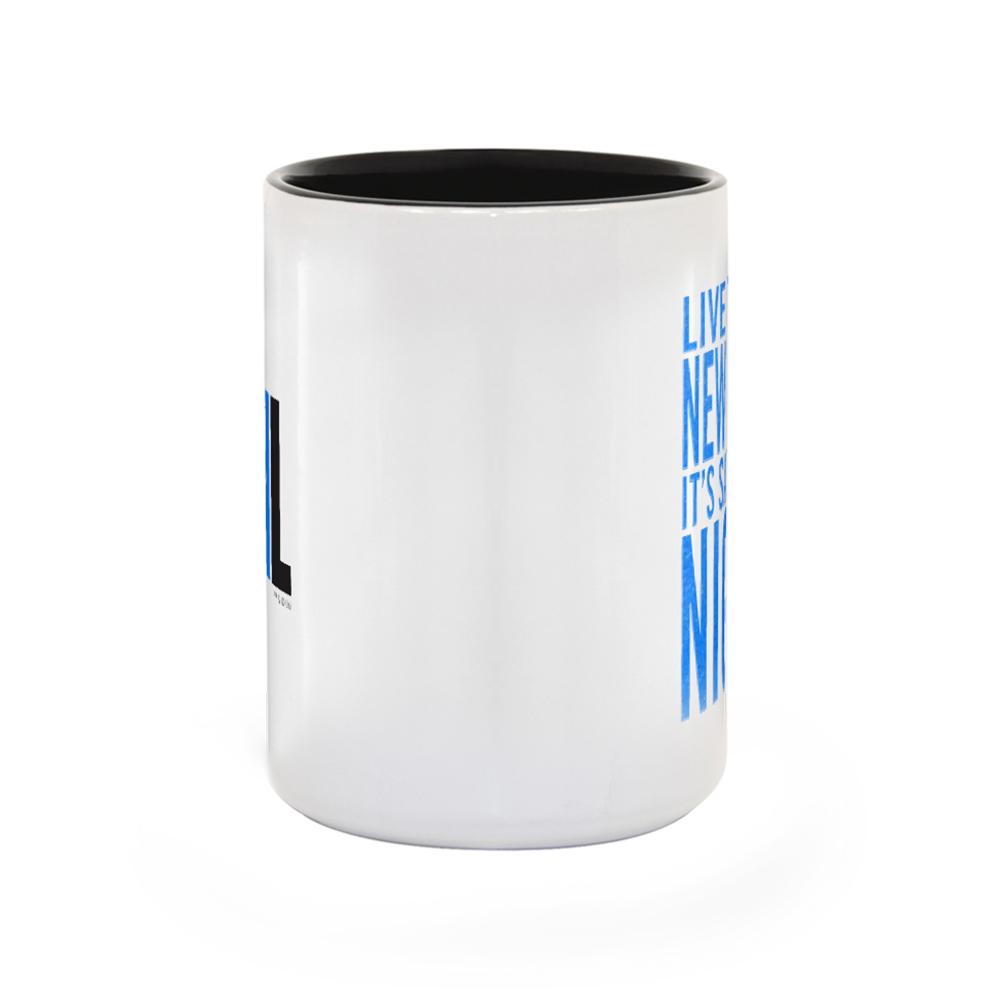 Saturday Night Live It's Saturday Night White and Black Mug