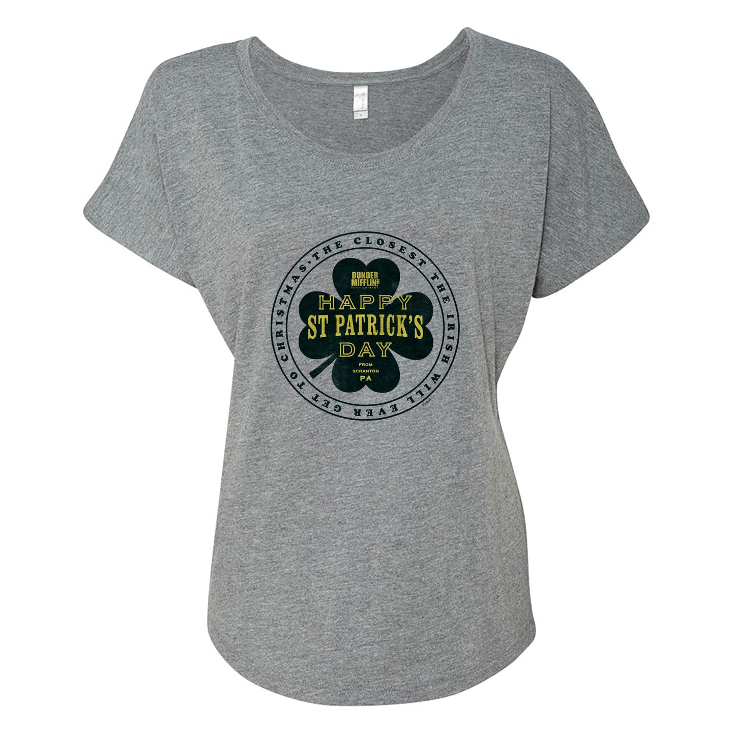 The Office St. Patrick's Day Women's Tri-Blend Dolman T-Shirt