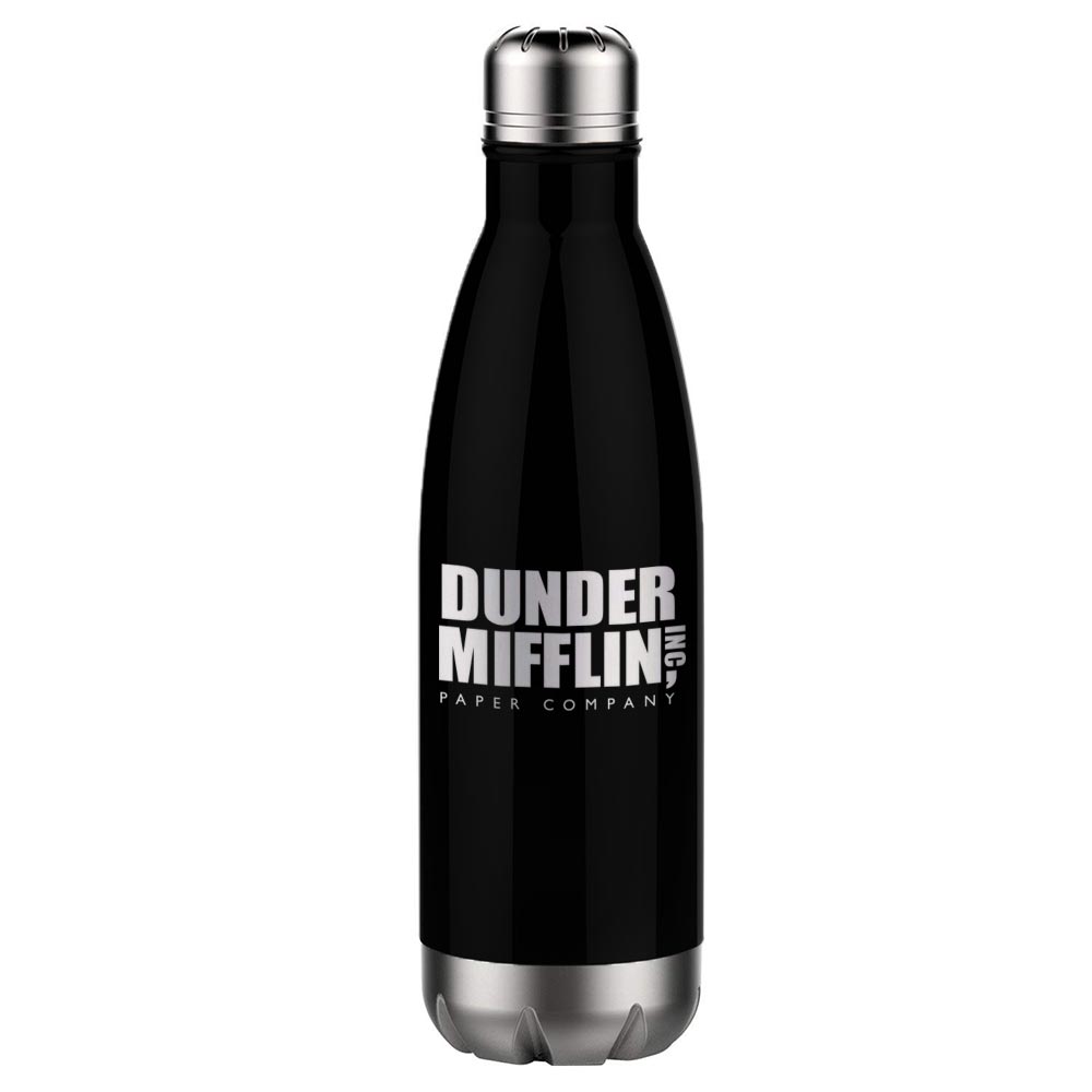 The Office Dunder Mifflin 17 oz Stainless Steel Slim Water Bottle
