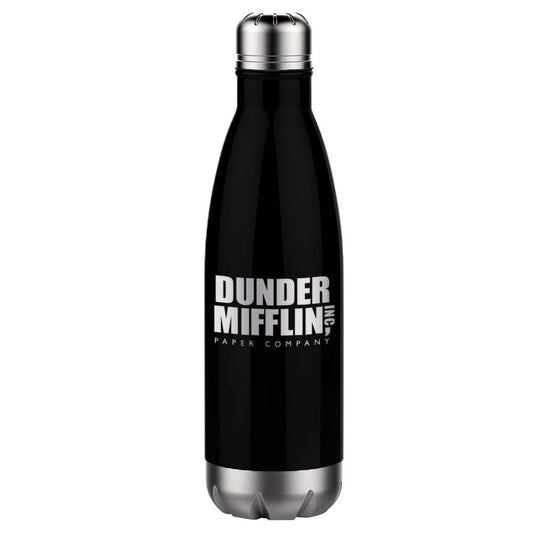 The Office Dunder Mifflin 17 oz Stainless Steel Slim Water Bottle